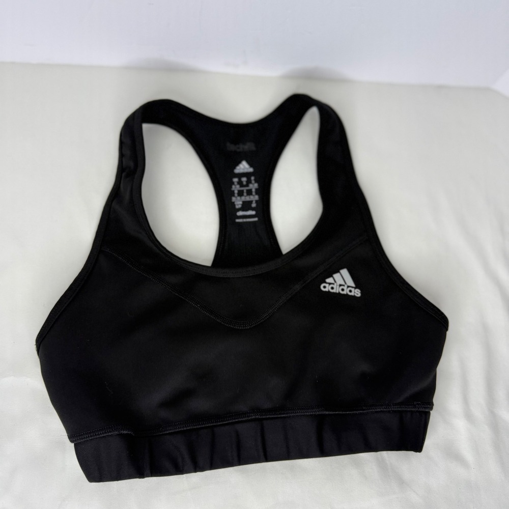 Adidas Techfit Climalite Womens Racerback Sports Bra Black Medium Support Small‎
